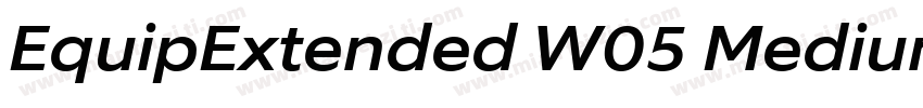 EquipExtended W05 Medium字体转换